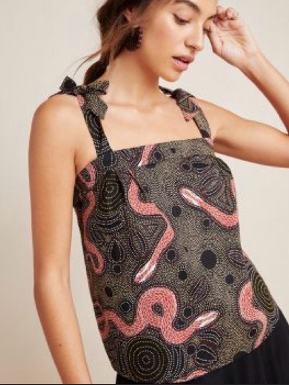 Anthropologie Corey Lynn Snake Print Shirt